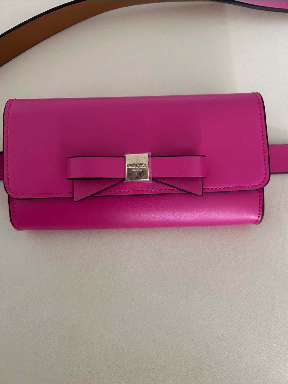 kate spade small/medium Hot Pink Bow-Front Mini Belt Bag